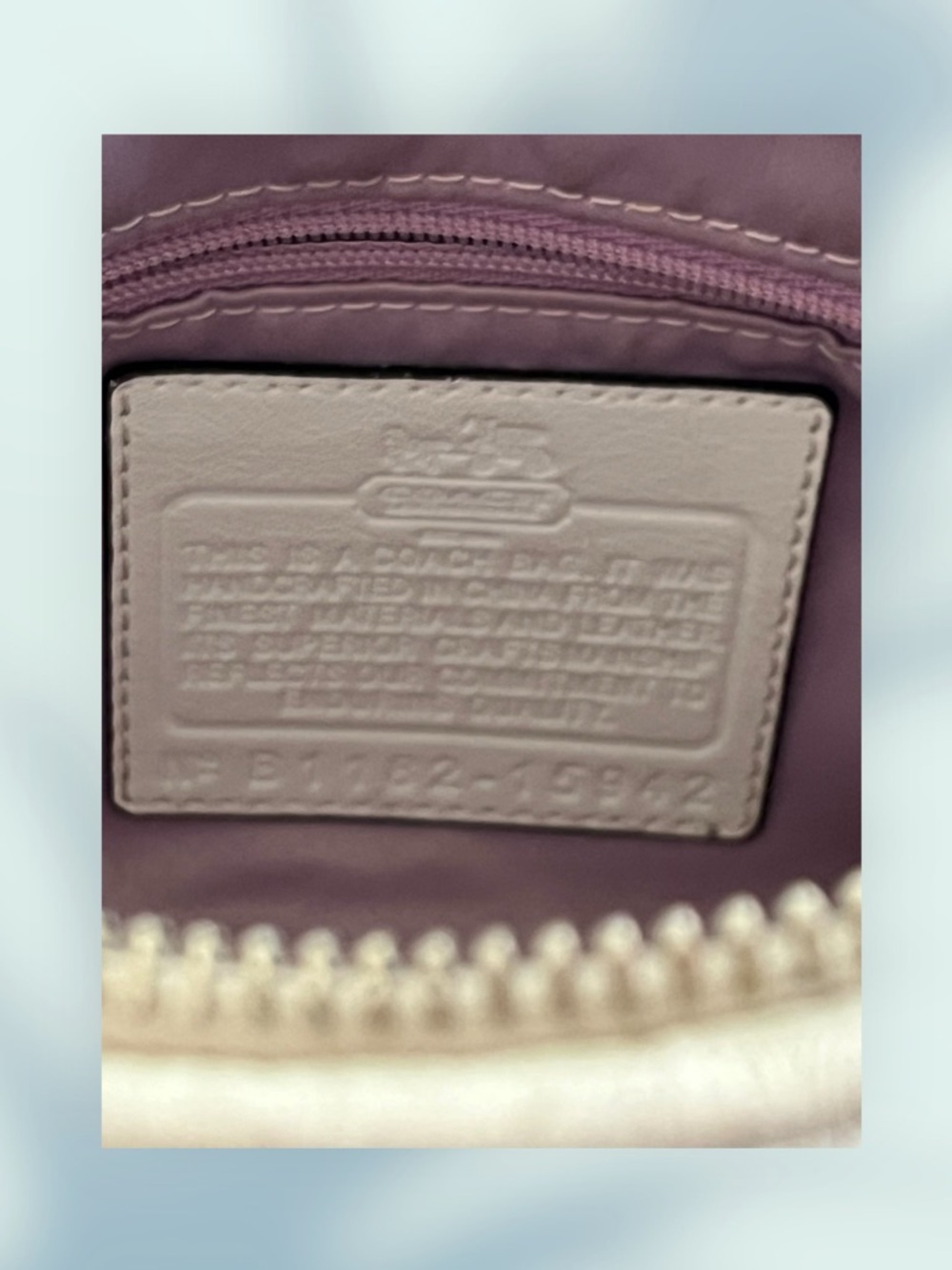 Coach Madison Sophia Bag Parchment Gathered Leather Satchel Bag Gently Pre Loved - Picture 9 of 12